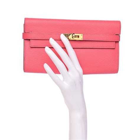 hermes kelly wallet rose lipstick|Hermes Chevre Mysore Kelly Longue Wallet Rose Lipstick.